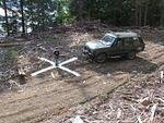 10. X marks the end of the road, just a few kms short of McNab creek.JPG