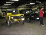 Martk Sampson's D90 and Robin Gung Li's Range Rover - both from Vancouver Island.