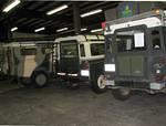 Backsides of a few Defenders.
