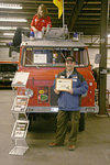 Best of Show - Stuart Longair from Vancouver with his newly acquired 1965 FC Fire Truck
