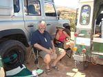 Bill and Sharlene taking a break