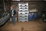 Zinc ingots and tubing being prepared for dipping at Silver City.jpg