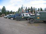 The line up at the sign forest Watson Lake