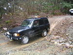 Taking care not to bump the back end..