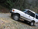 V8 making easy work of the trail