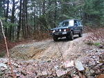 Andy approaching yet another ditch