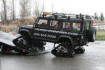 Best of Show for the year's event went to this crowd pleaser  Ray Hyland's 1993 Defender 110 on tracks!!