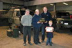 Jim McEachern Memorial Award presented to Andy Deane by Debbie & Caden McEachern & Shawn Doherty