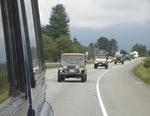 Highway 1 - Convoy leaving Abbotsford