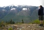Looking out from the Helicopter Pad at Nahatlatch Forestry Lookout
