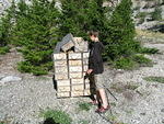 Drill samples left behind at the Terzaghi Dam at the East end of Carpenter lake D - August 2012 011