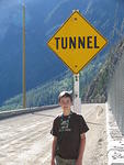 On the Top of the Terzaghi Dam at the East end of Carpenter lake  - August 2012 013