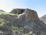 Make shift barn using the sand cliffs for walls - August 2012 144