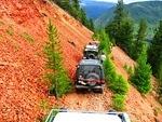 The Red stone on Ashnola Traverse -Placer Mountain-Ashnola Traverse - July 2014 116