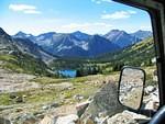 Day 1 - Blowdown Pass at 6500ft, looking at Blowdown Lake