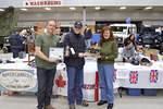 Rover-Landers President Andy Deane & 2013 recipient Pamela Blair
present Craig Sheridan with the 2015 Jim McEachern Memorial Award
for "Most Dedicated Member"