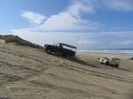 Siltcoos Sand Dune & Beach Exploring - Day 3 - Peter with Matt on tow