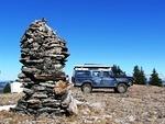 On top of Placer Mountain at nearly 7000ft ...