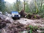 Ben in the 110 Defender ...