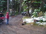 Andrew directing traffic.