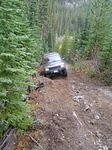 Matt Mills tackles the tough uphill section in his Disco.