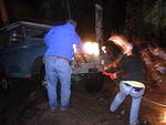 Pulling cable.  So close to camp yet so far.