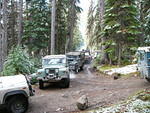 Getting lined up Saturday morning!