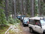Traversing the countryside.