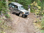 Making the off camber turn!