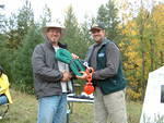 Lon's hard luck award for broken axles front & rear.
