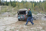 Only the Mighty Chauncey can run with a tire!!