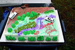 Heather at Vernon's Walmart Bakery did up this magnificent cake for us. Wow!