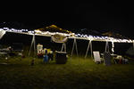 Blurry, but this was Base Camp lit up on Saturday night.