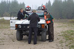 Greg & Wayne prepare Team 08's Rover for Challenge #8