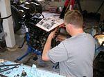 Reading the manual to ensure I get the chain back in the right spot.
