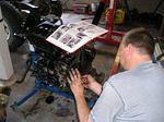 Assembling the intermediate cover and the timing chain.
