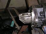 Further clearancing on the starter and the bell housing required. The starter needed about 1 mm trimmed from the opening.