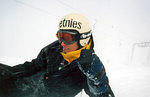 Me at the top of Smiggins during white out conditions...I'm a die hard, i go out in all conditions